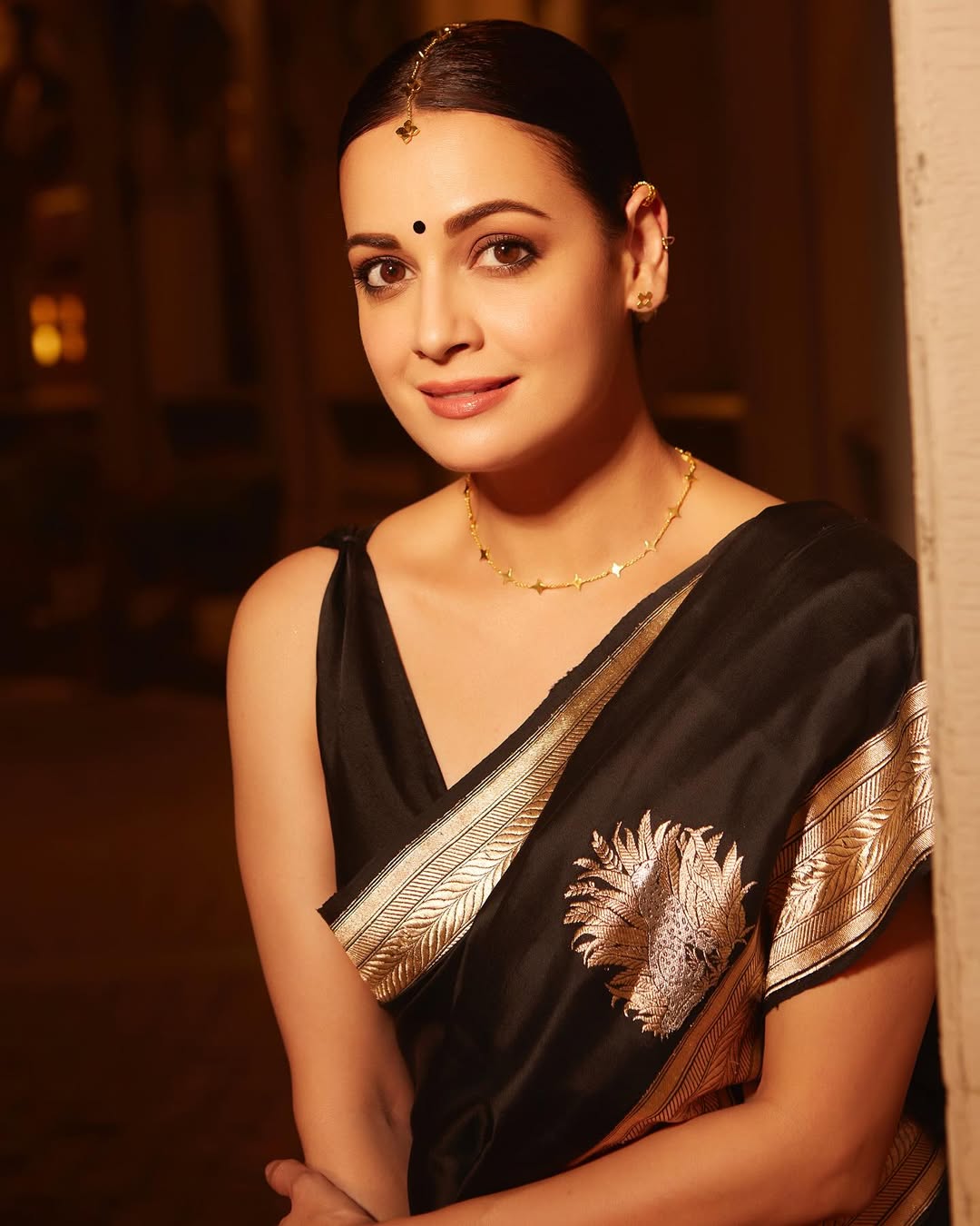 Ethereal Grace Banarasi Soft Silk Saree Minimal Zari
