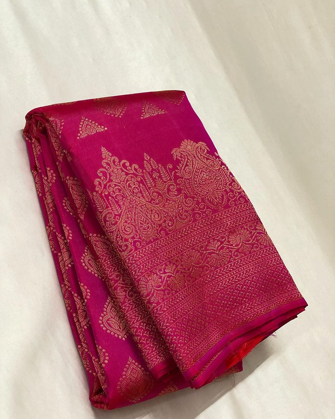 Royal Heritage Banarasi Soft Silk Saree with Copper Zari Work