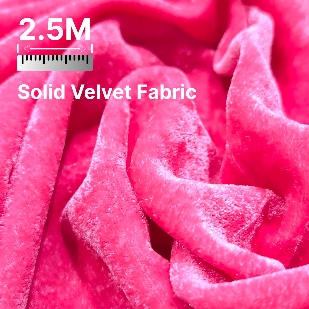 Premium Solid Velvet Fabric for Blouse, Lehenga, Gown, Kurti & Home Decor | 44 Inch Width | 200–220 GSM | Multiple Colors Available