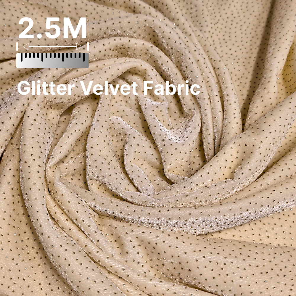Premium Sparkle Velvet Fabric for Blouse, Lehenga, Gown & Party Wear | 44 Inch Width | 200–220 GSM | Multiple Colors Available