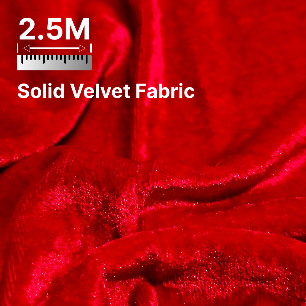 Premium Solid Velvet Fabric for Blouse, Lehenga, Gown, Kurti & Home Decor | 44 Inch Width | 200–220 GSM | Multiple Colors Available