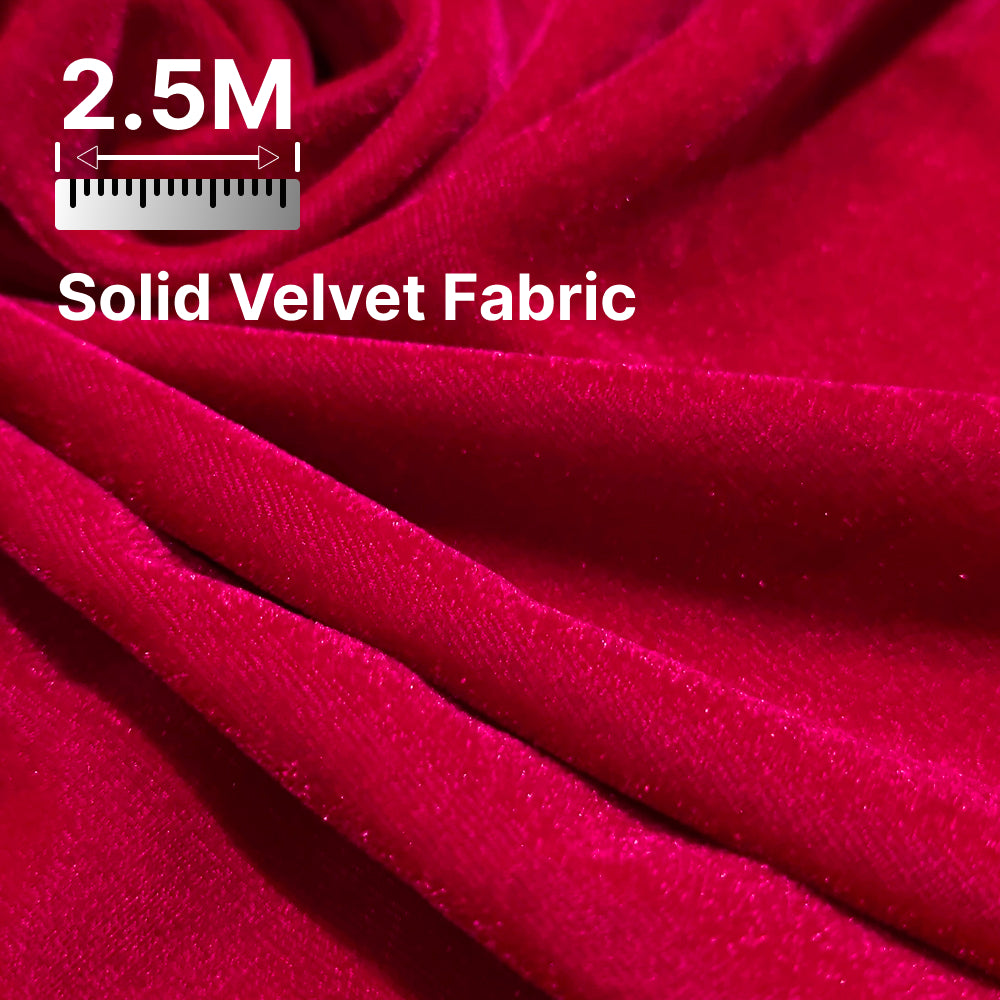 Premium Solid Velvet Fabric for Blouse, Lehenga, Gown, Kurti & Home Decor | 44 Inch Width | 200–220 GSM | Multiple Colors Available