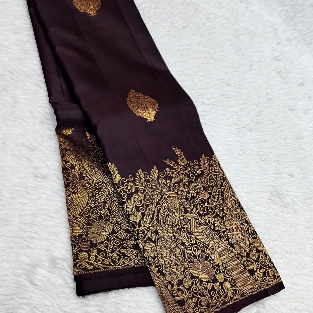 Banarasi Soft Silk Saree Colour 1 by DCPL – Minimalistic Design