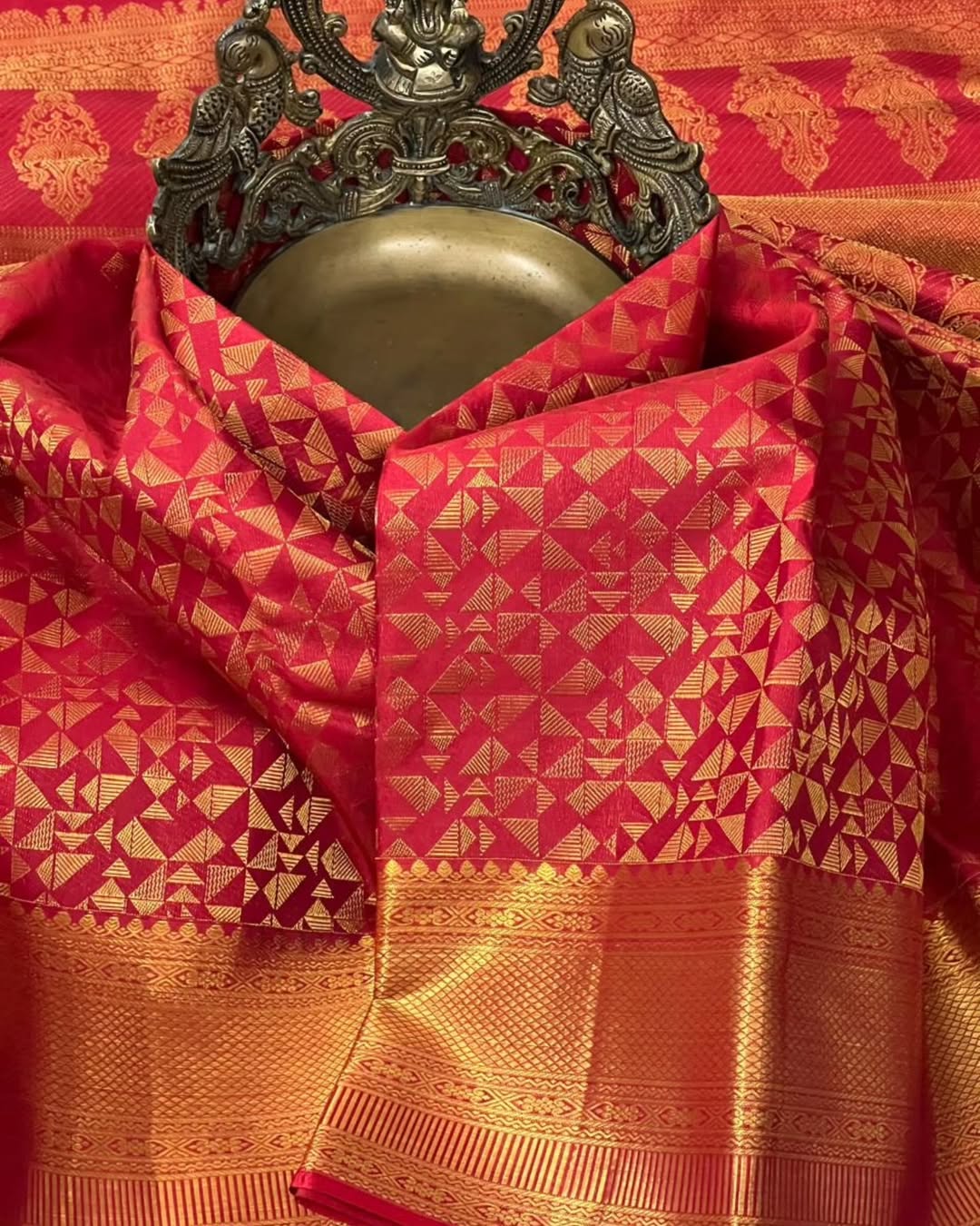 Banarasi soft silk saree colour 1 with gold zari weaving by DCPL