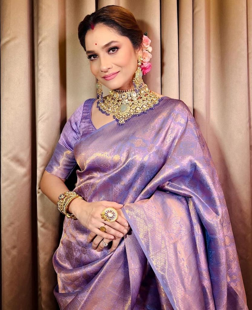Banarasi Soft Silk Saree – Shade 1, 532GM
