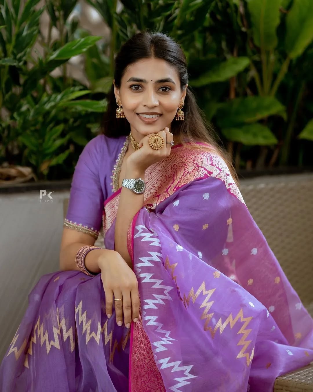 Banarasi Soft Silk Saree Colour 1 with Gold Zari Weaving by DCPL