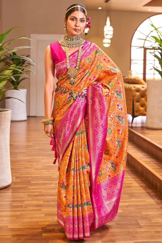 Luxurious Banarasi Soft Silk Wedding Saree – Colour 6