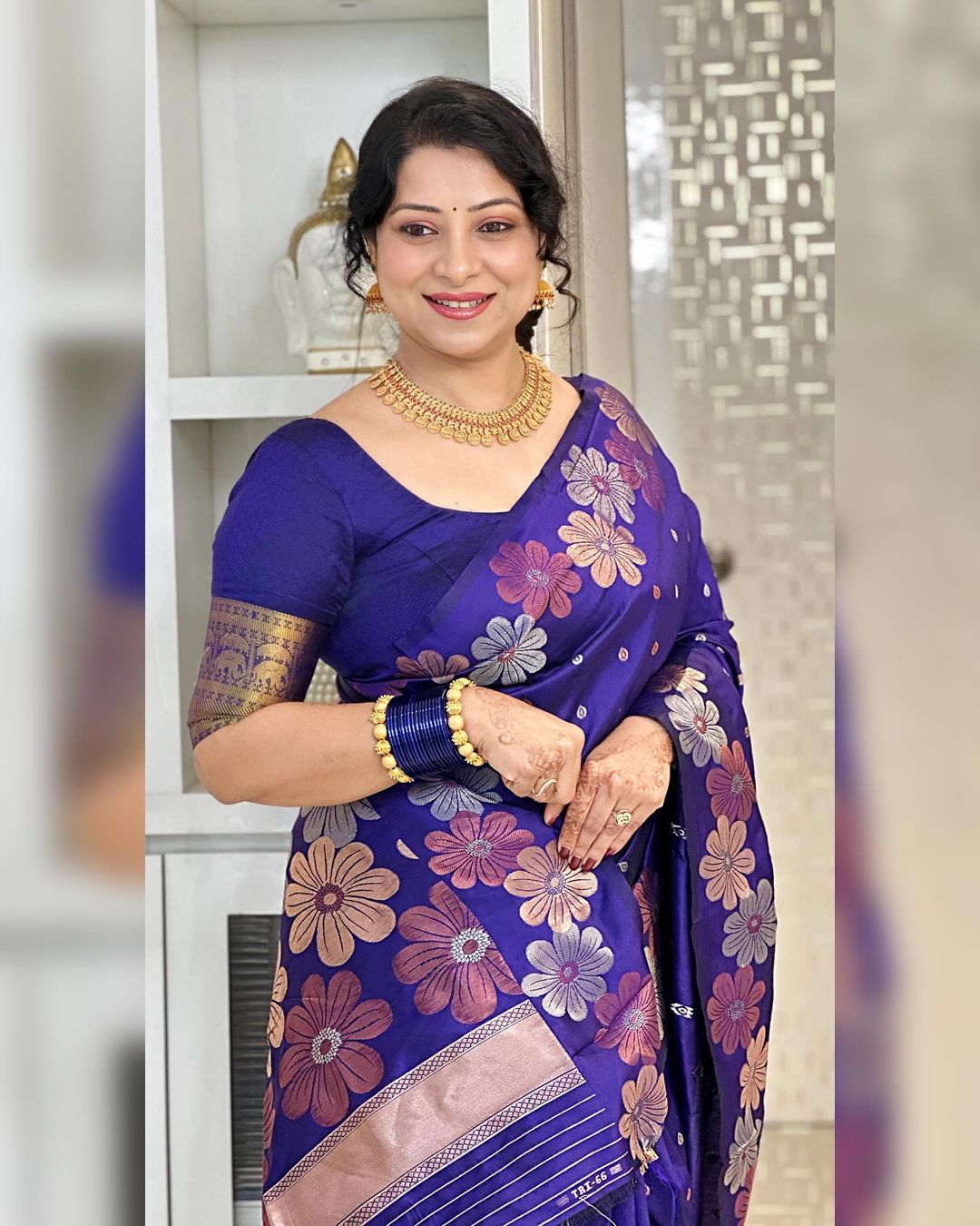 Heritage Banarasi Silk Saree with Gold Zari