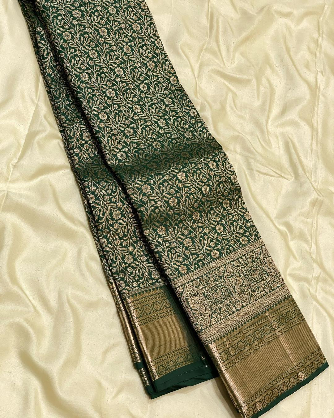 Banarasi Soft Silk Saree Colour 2 with Gold Zari Weaving by DCPL