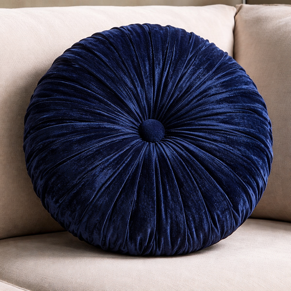 Solid Velvet Fabric for Blouse – Plain Unstitched Velvet Cloth – Midnight Blue – 1 Meter