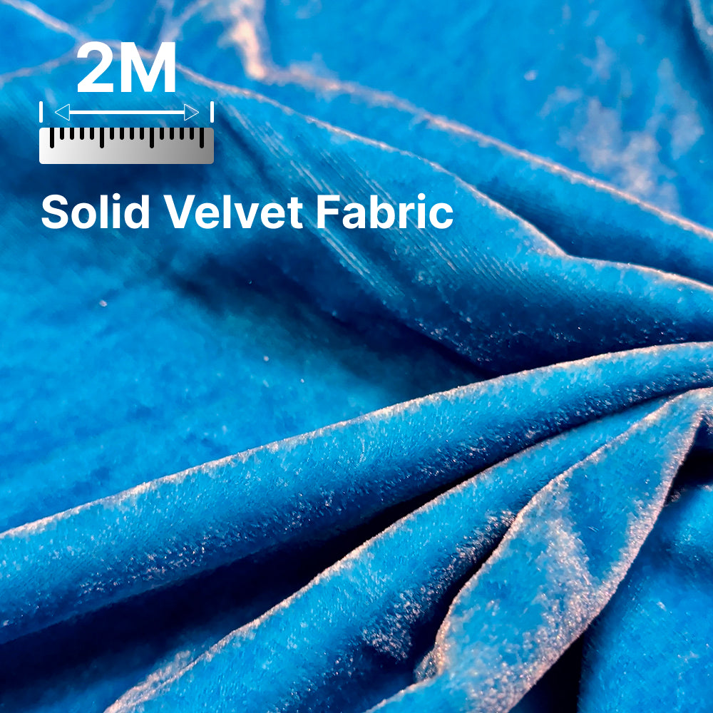 Premium Solid Velvet Fabric for Blouse, Lehenga, Gown, Kurti & Home Decor | 44 Inch Width | 200–220 GSM | Multiple Colors Available