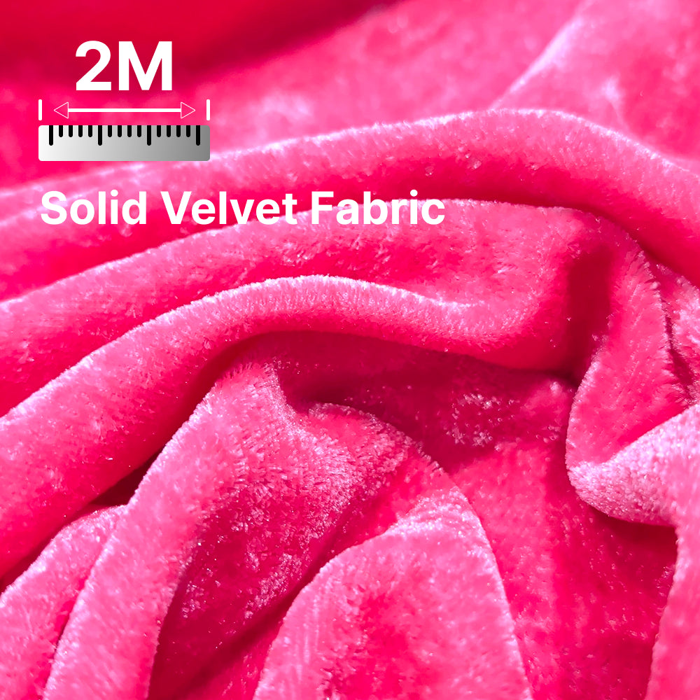 Premium Solid Velvet Fabric for Blouse, Lehenga, Gown, Kurti & Home Decor | 44 Inch Width | 200–220 GSM | Multiple Colors Available