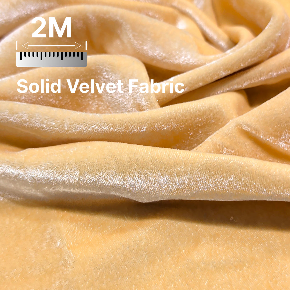Premium Solid Velvet Fabric for Blouse, Lehenga, Gown, Kurti & Home Decor | 44 Inch Width | 200–220 GSM | Multiple Colors Available