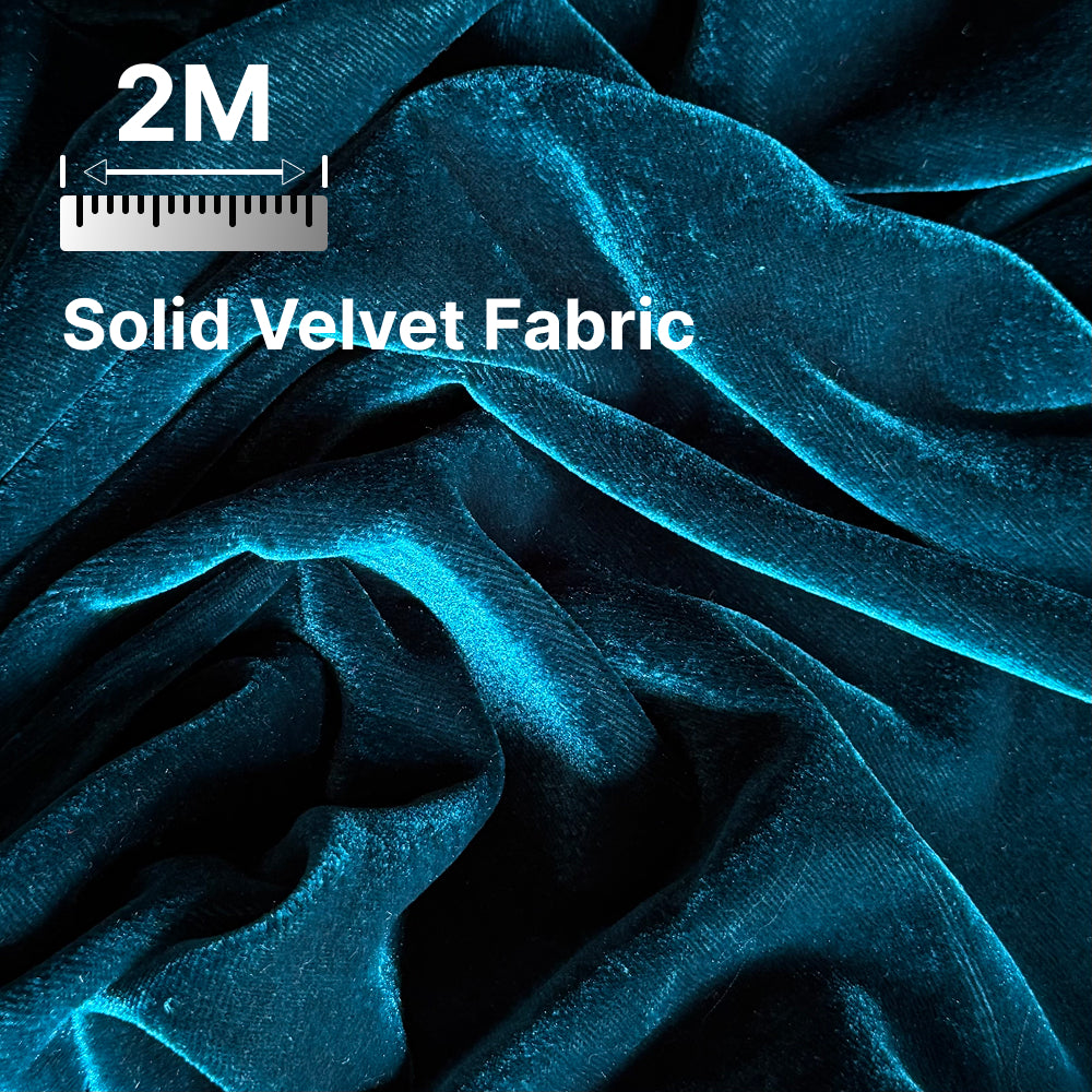 Premium Solid Velvet Fabric for Blouse, Lehenga, Gown, Kurti & Home Decor | 44 Inch Width | 200–220 GSM | Multiple Colors Available