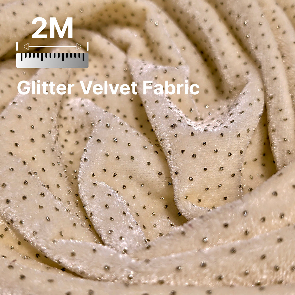 Premium Sparkle Velvet Fabric for Blouse, Lehenga, Gown & Party Wear | 44 Inch Width | 200–220 GSM | Multiple Colors Available