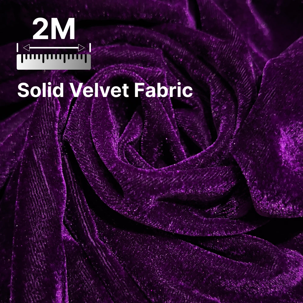 Premium Solid Velvet Fabric for Blouse, Lehenga, Gown, Kurti & Home Decor | 44 Inch Width | 200–220 GSM | Multiple Colors Available