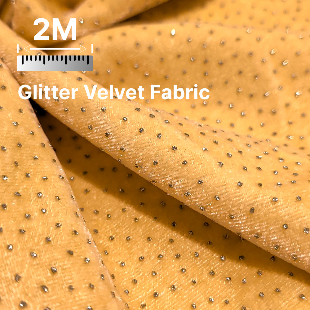 Premium Sparkle Velvet Fabric for Blouse, Lehenga, Gown & Party Wear | 44 Inch Width | 200–220 GSM | Multiple Colors Available