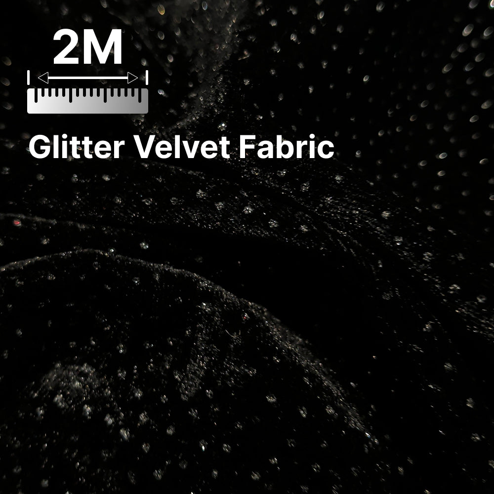Premium Sparkle Velvet Fabric for Blouse, Lehenga, Gown & Party Wear | 44 Inch Width | 200–220 GSM | Multiple Colors Available