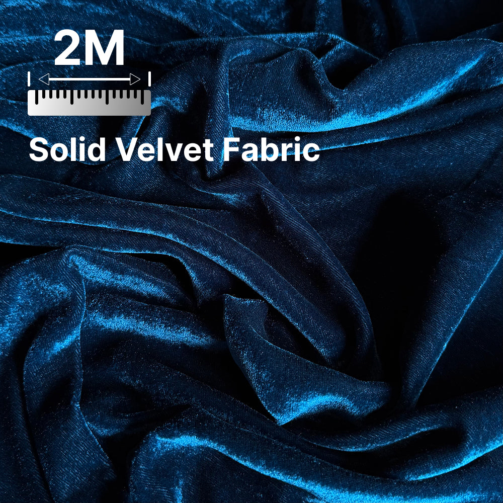 Premium Solid Velvet Fabric for Blouse, Lehenga, Gown, Kurti & Home Decor | 44 Inch Width | 200–220 GSM | Multiple Colors Available