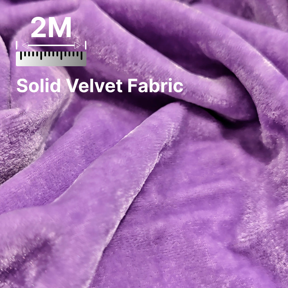 Premium Solid Velvet Fabric for Blouse, Lehenga, Gown, Kurti & Home Decor | 44 Inch Width | 200–220 GSM | Multiple Colors Available