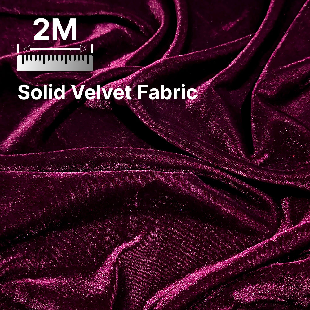 Premium Solid Velvet Fabric for Blouse, Lehenga, Gown, Kurti & Home Decor | 44 Inch Width | 200–220 GSM | Multiple Colors Available