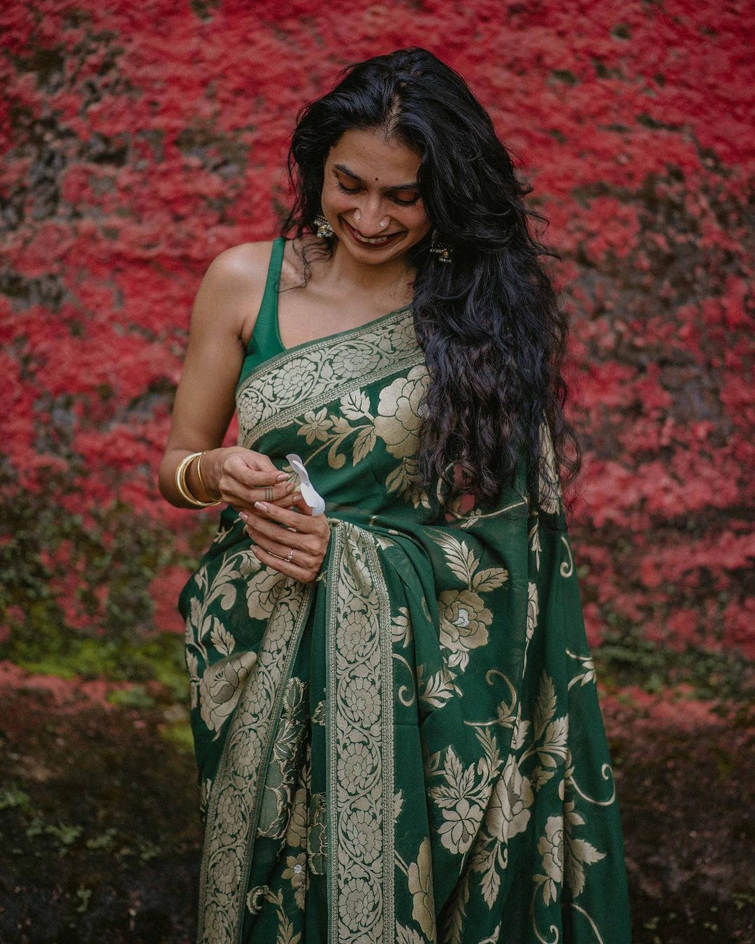 Regal Splendor Banarasi Soft Silk Saree Gold Zari