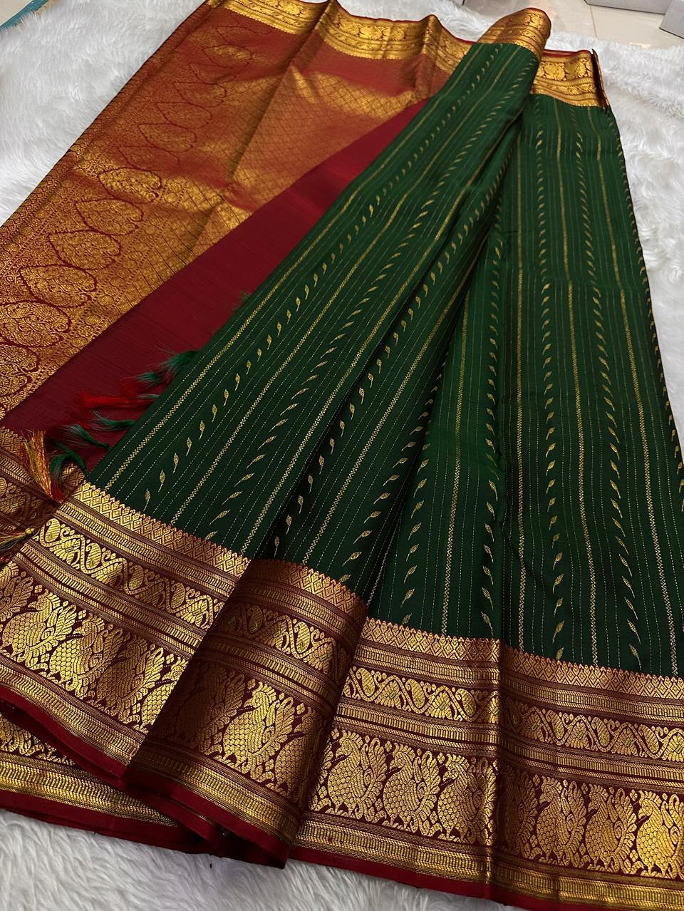 Ethereal Grace Banarasi Soft Silk Saree