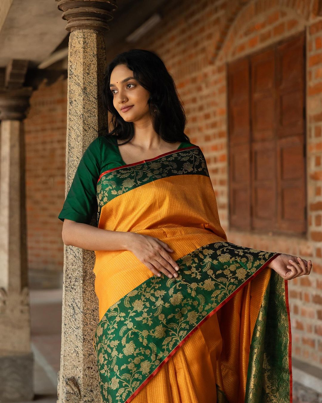 Imperial Grace Banarasi Soft Silk Saree Gold Zari
