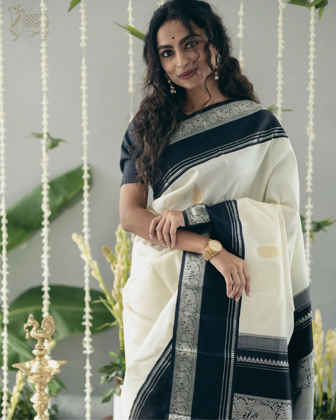 Regal Heritage Banarasi Soft Silk Saree Gold Silver Zari