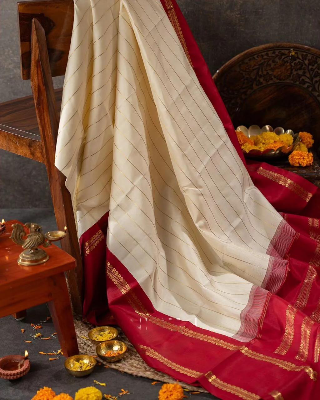 Royal Mirage Banarasi Soft Silk Saree with Gold Zari