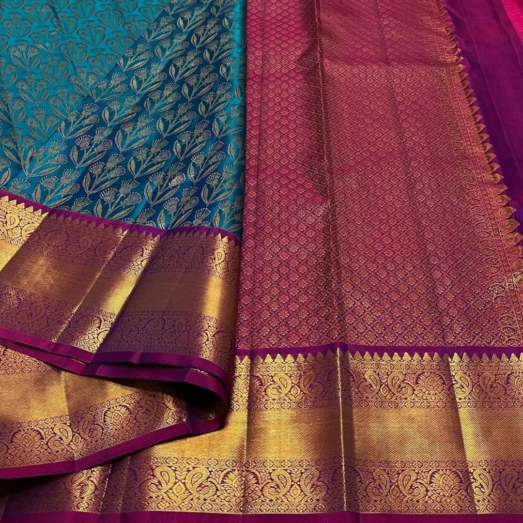 Premium Banarasi silk saree with intricate patterns
