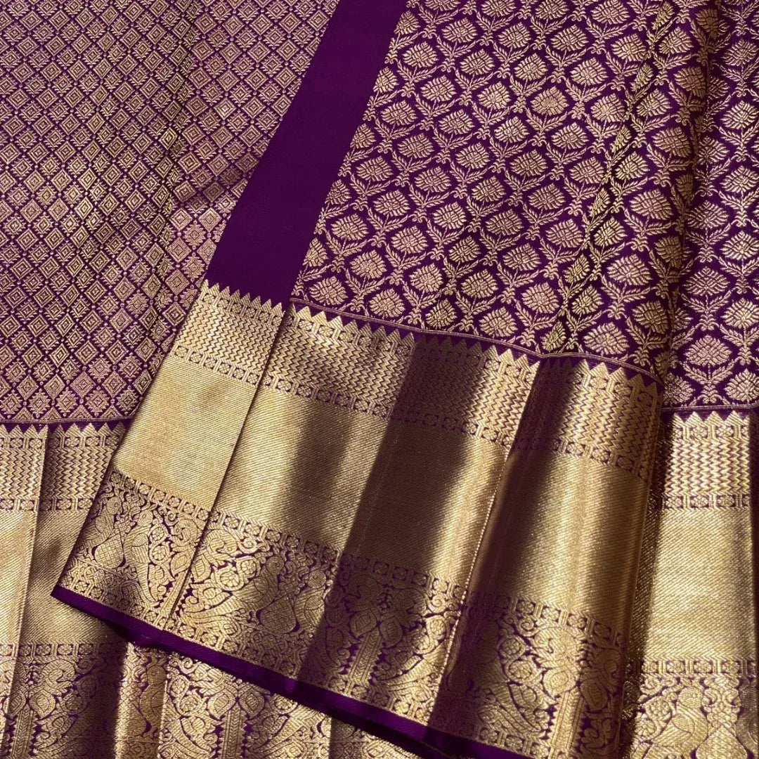 Banarasi soft silk saree colour 1 with gold zari weaving by DCPL