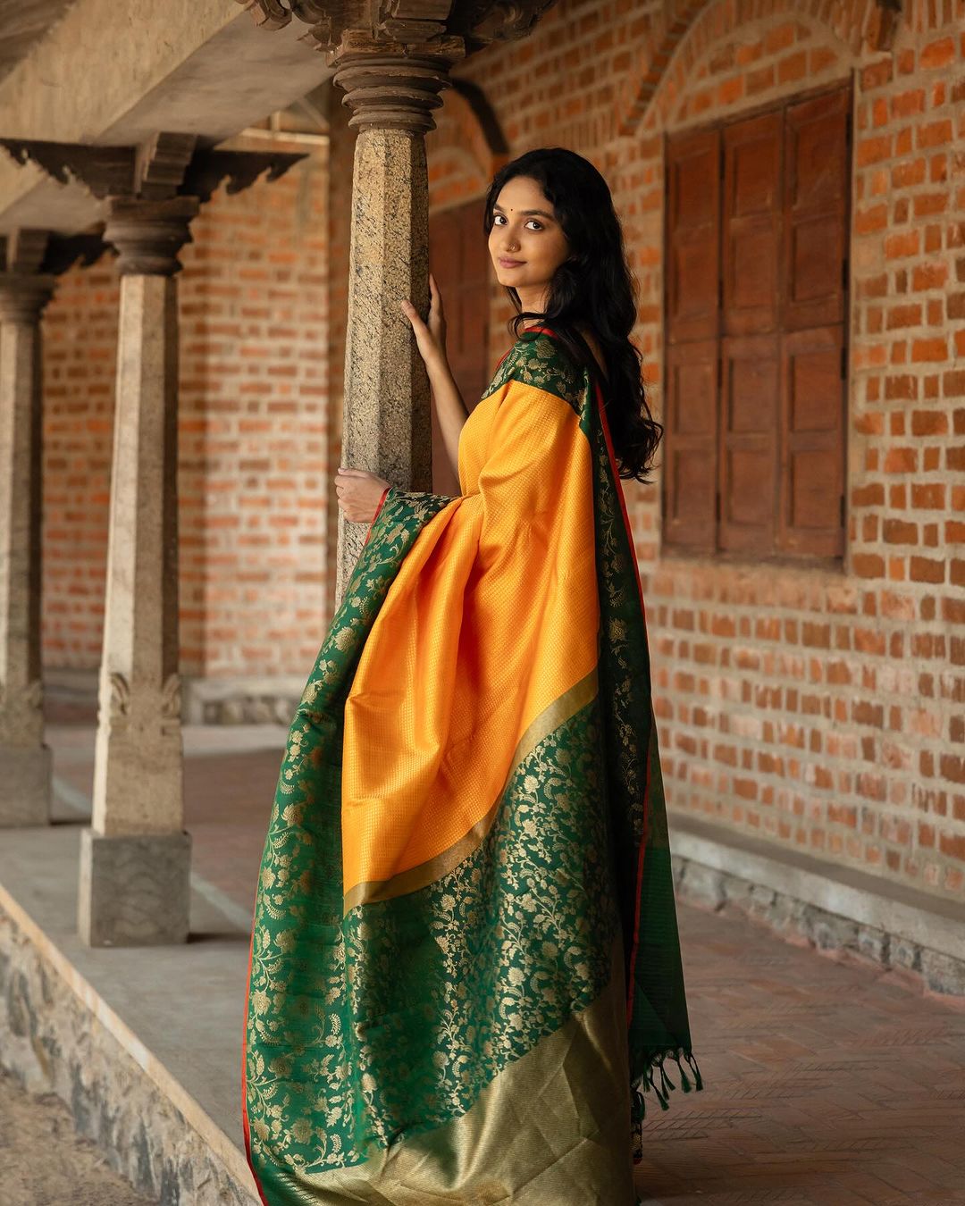 Imperial Grace Banarasi Soft Silk Saree Gold Zari