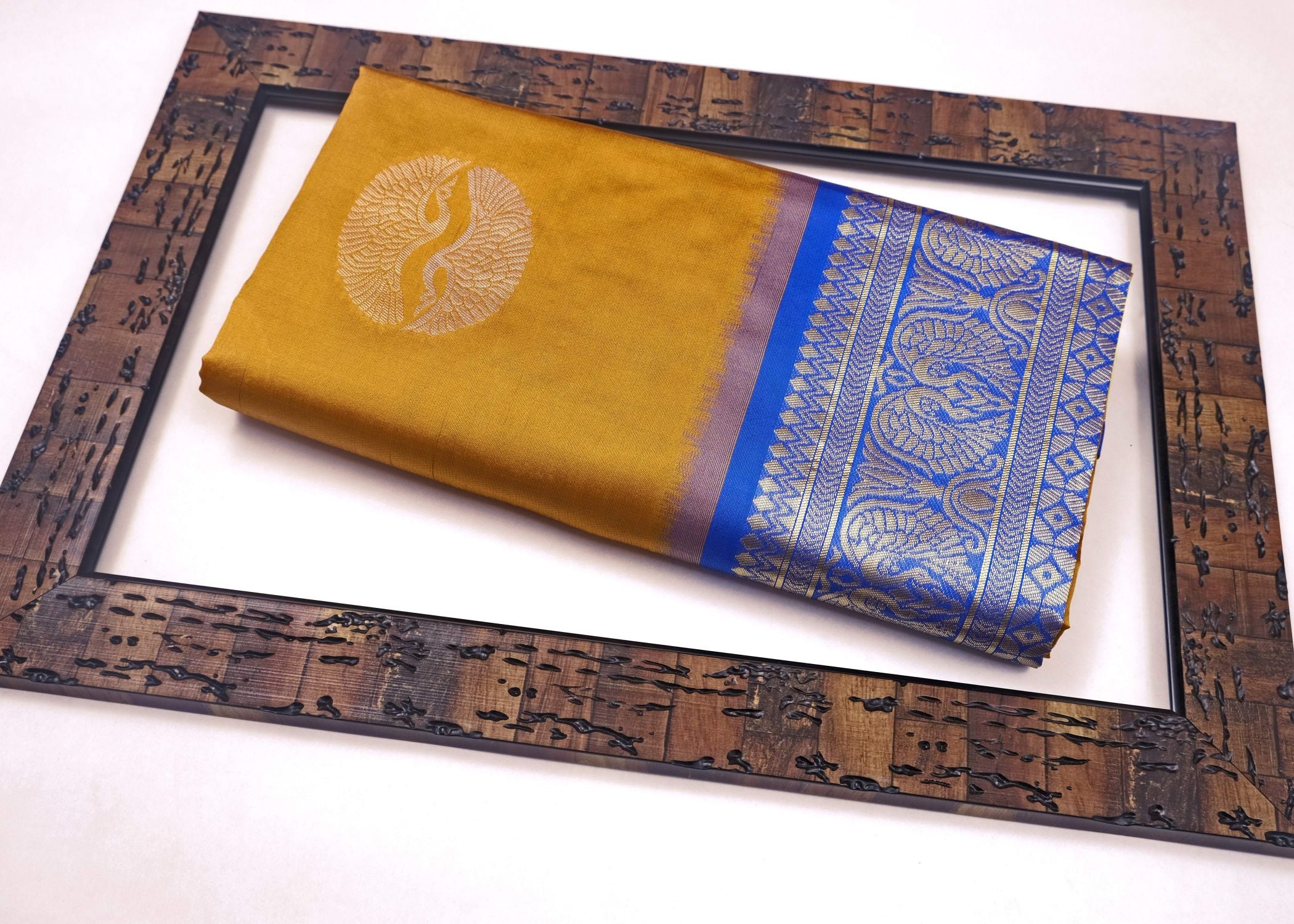 Banarasi Silk Butta Saree – Burgundy Elegance with Gold & Silver Zari