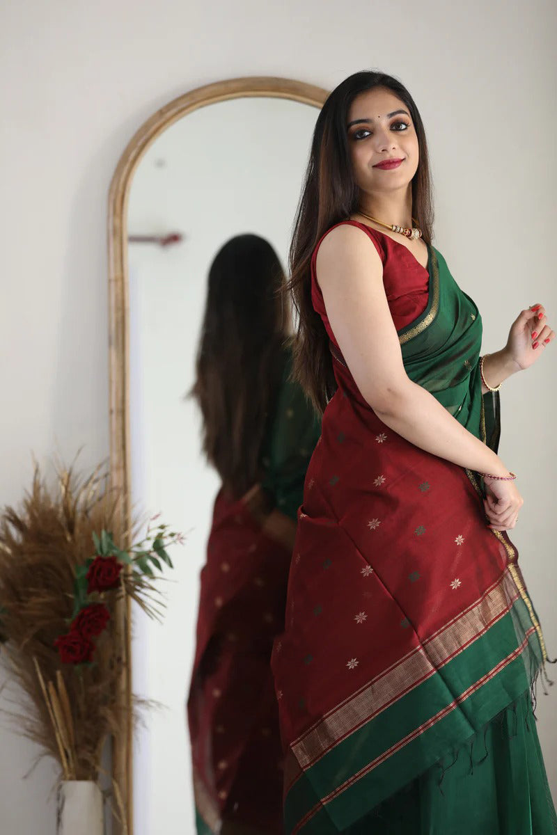 Banarasi Soft Silk Saree | Gold Zari Brocade | Shade 9 | 405GM