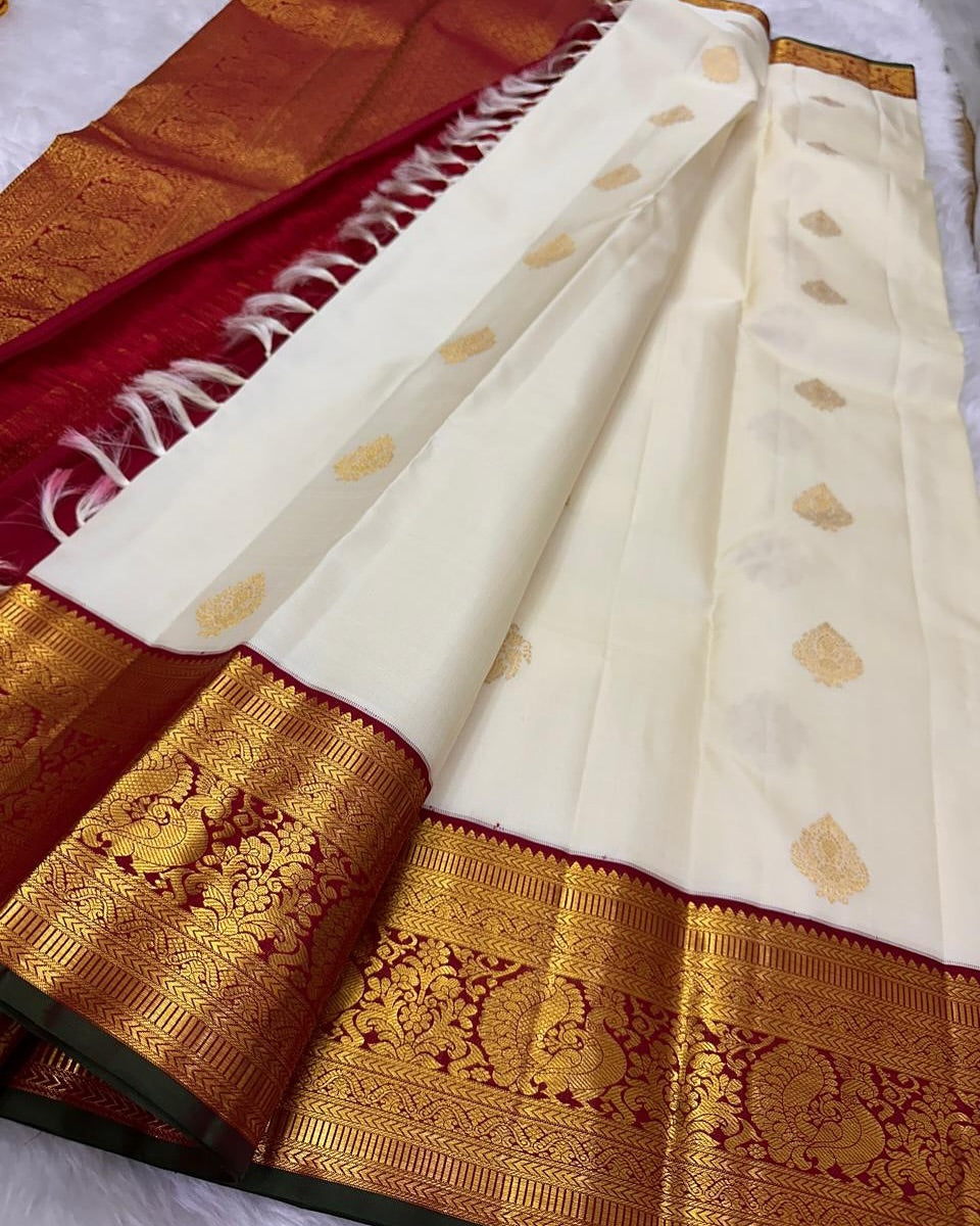 Royal Charm Banarasi Soft Silk Saree with Gold Zari