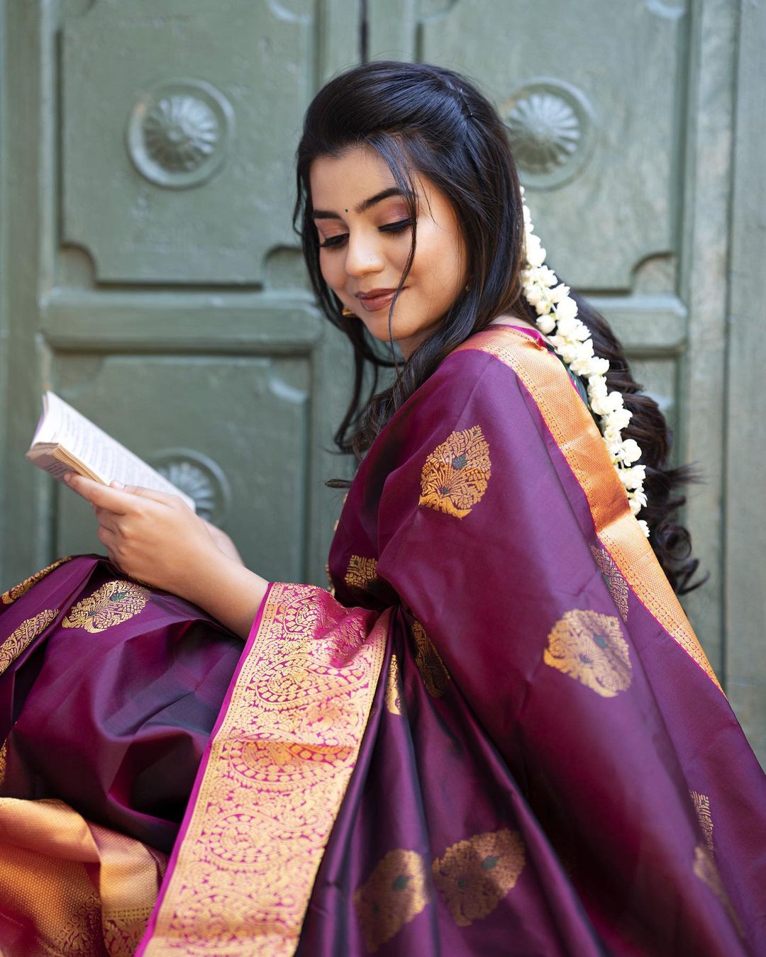 DCPL Banarasi Soft Silk Saree Colour 1 with Traditional Zari and Jacquard Weaving