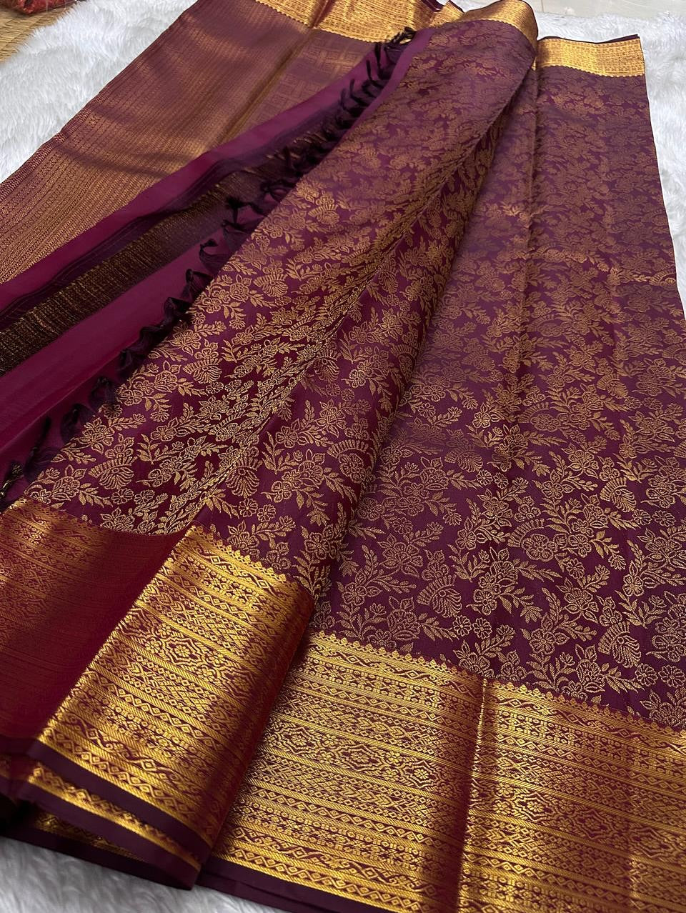 DCPL Graceful Bloom Banarasi Soft Silk Saree – Colour 1 | Elegant Soft Silk Weave