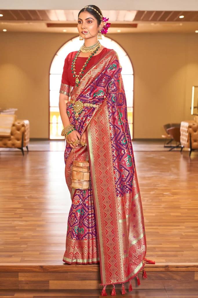 Luxurious Banarasi Soft Silk Wedding Saree – Colour 6