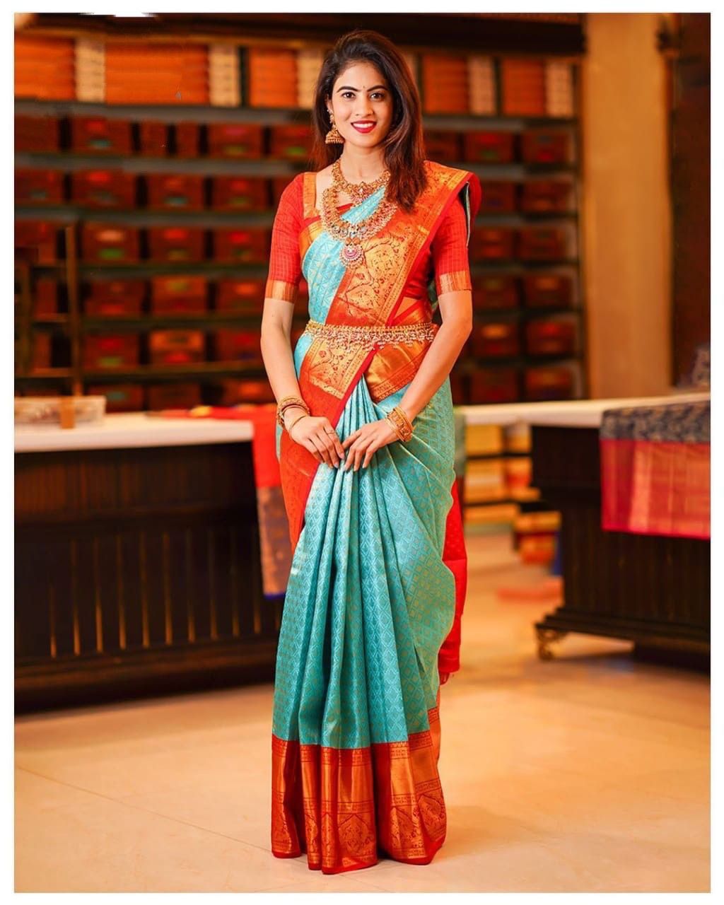 DCPL Banarasi Soft Silk Saree Colour 1 – Radiant Charm Collection