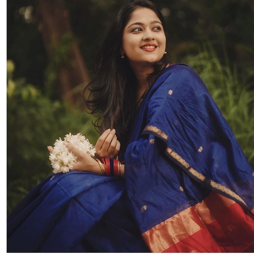 Banarasi Soft Silk Saree with Gold Zari Work