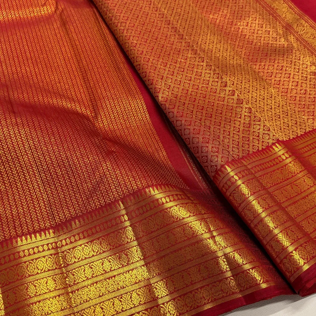 Golden Essence Banarasi Soft Silk Saree with Gold Zari