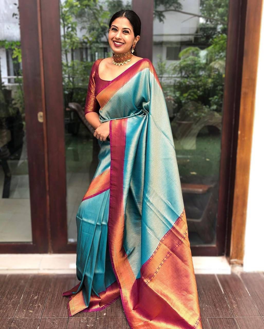 Classic Kanjivaram Banarasi Silk Saree