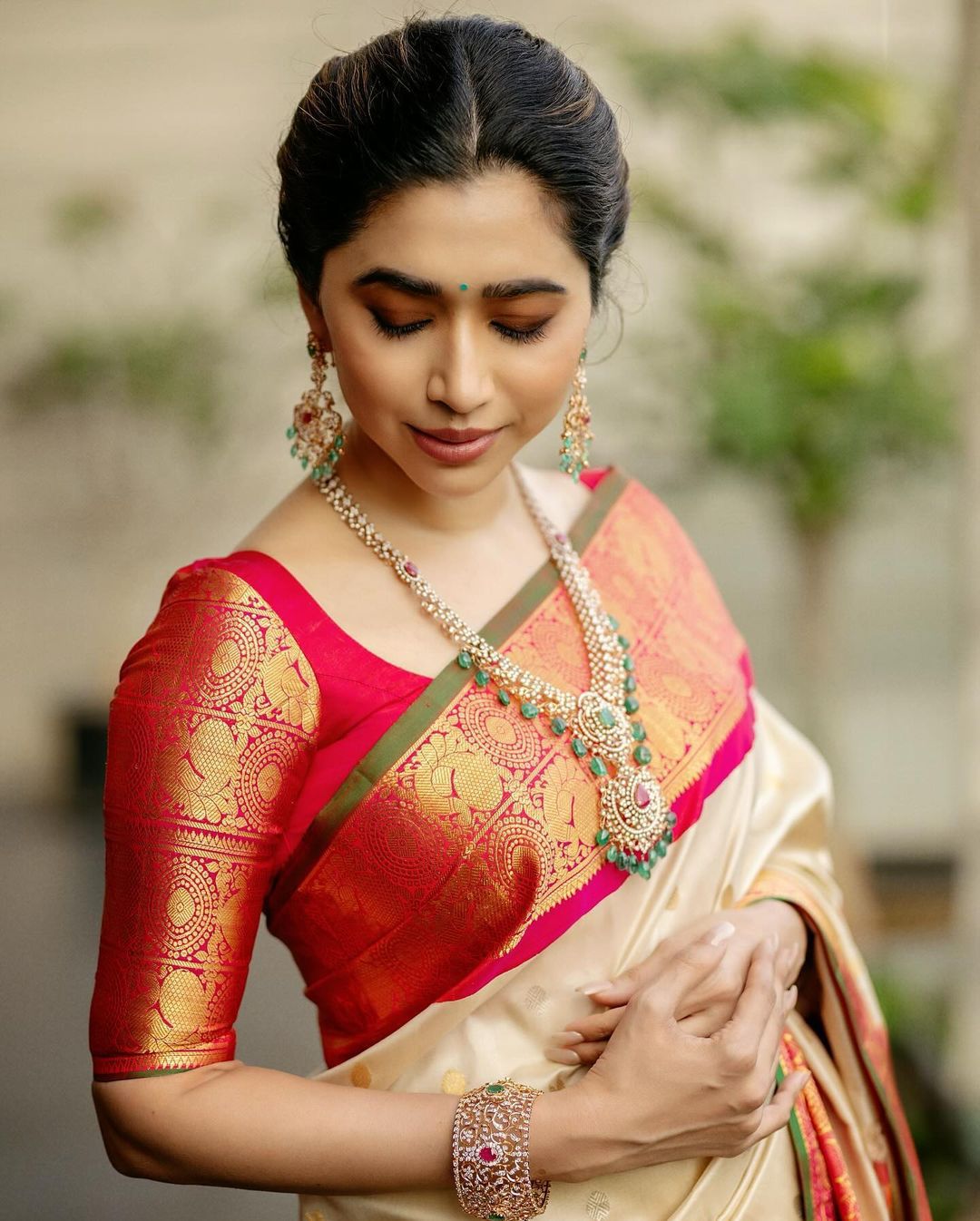 Imperial Grace Banarasi Silk Saree with Gold Zari