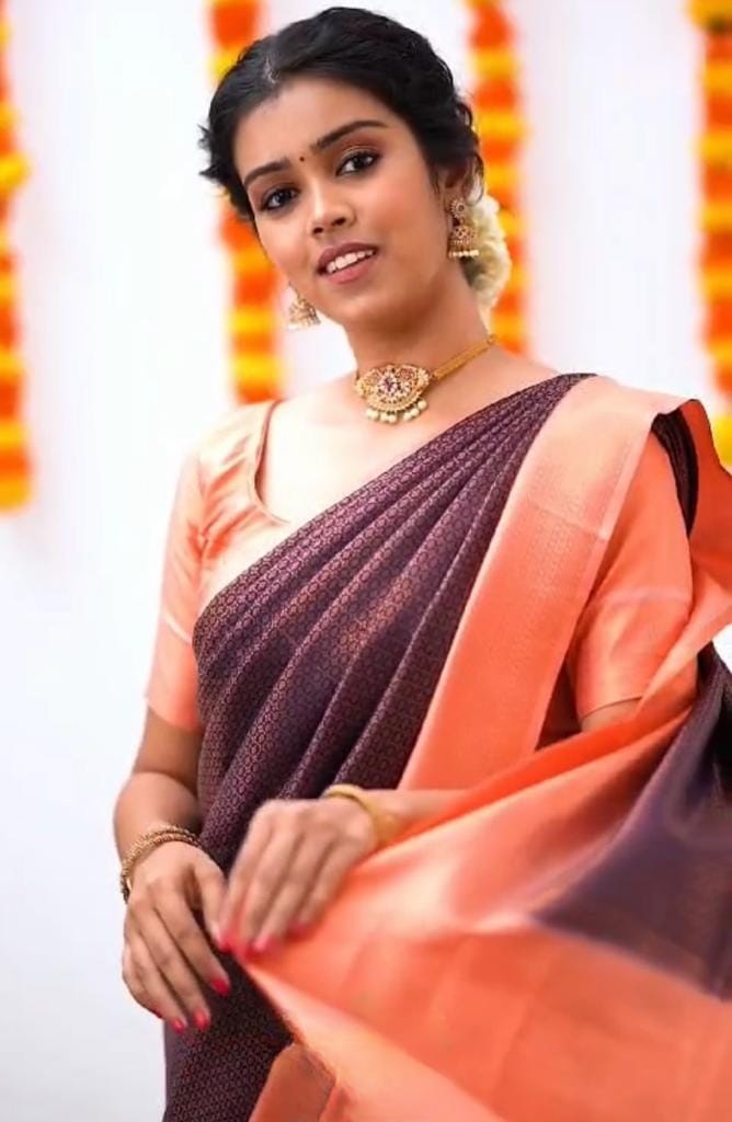 Designer Banarasi silk saree with intricate pallu
