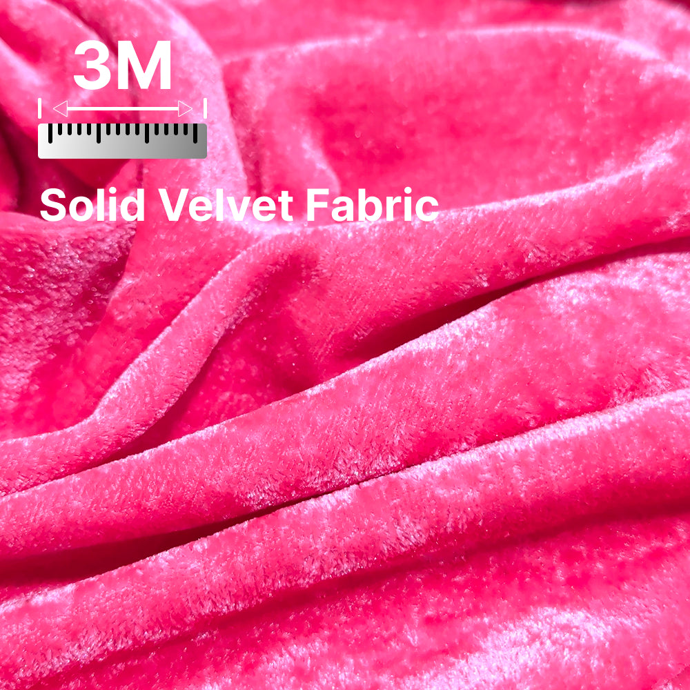 Premium Solid Velvet Fabric for Blouse, Lehenga, Gown, Kurti & Home Decor | 44 Inch Width | 200–220 GSM | Multiple Colors Available