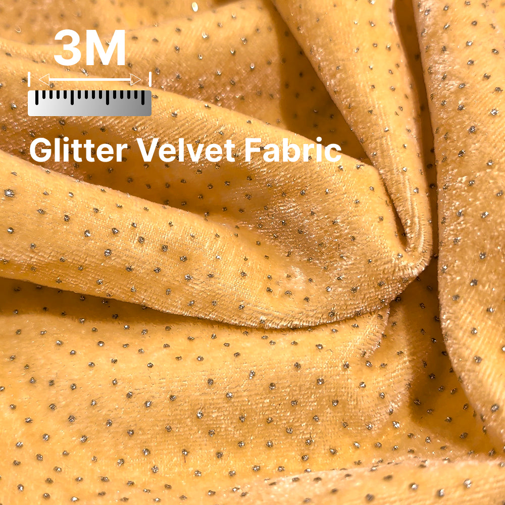Premium Sparkle Velvet Fabric for Blouse, Lehenga, Gown & Party Wear | 44 Inch Width | 200–220 GSM | Multiple Colors Available