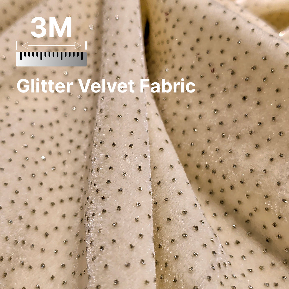 Premium Sparkle Velvet Fabric for Blouse, Lehenga, Gown & Party Wear | 44 Inch Width | 200–220 GSM | Multiple Colors Available