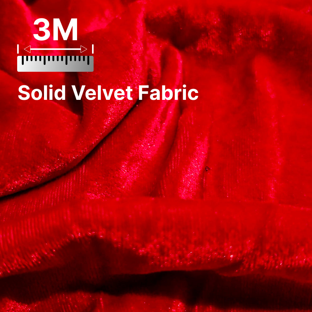 Premium Solid Velvet Fabric for Blouse, Lehenga, Gown, Kurti & Home Decor | 44 Inch Width | 200–220 GSM | Multiple Colors Available