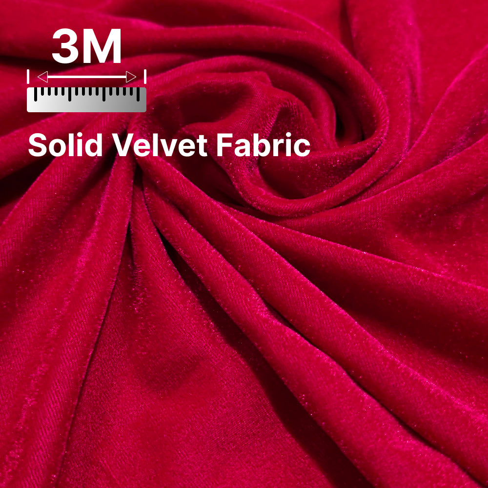 Premium Solid Velvet Fabric for Blouse, Lehenga, Gown, Kurti & Home Decor | 44 Inch Width | 200–220 GSM | Multiple Colors Available